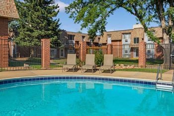 Pool with sun deck